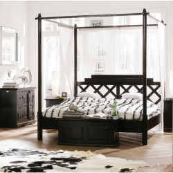 Design de cama de luxo com um dossel para o conforto romântico. 160+ (Fotos) para quartos para adultos e crianças (+ Avaliações)