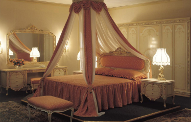 Design de cama de luxo com um dossel para o conforto romântico. 160+ (Fotos) para quartos para adultos e crianças (+ Avaliações)