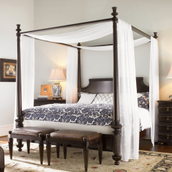 Design de cama de luxo com um dossel para o conforto romântico. 160+ (Fotos) para quartos para adultos e crianças (+ Avaliações)