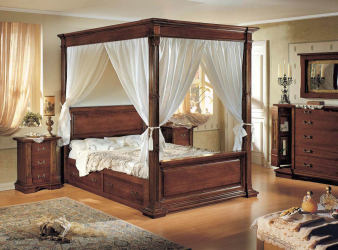 Design de cama de luxo com um dossel para o conforto romântico. 160+ (Fotos) para quartos para adultos e crianças (+ Avaliações)