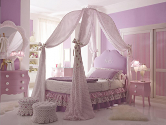 Design de cama de luxo com um dossel para o conforto romântico. 160+ (Fotos) para quartos para adultos e crianças (+ Avaliações)