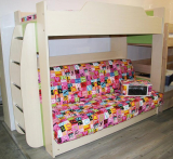 Bunk Bed with a sofa at the bottom - Stylish and practical (90+ Photos)