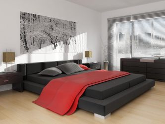 Novidades das lindas camas no quarto: 225+ (Foto) Escolha para um sono confortável e saudável