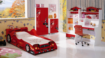 Como adicionar passas ao berçário: uma cama na forma de um carro para meninos e meninas (mais de 85 fotos). Características de uso no interior
