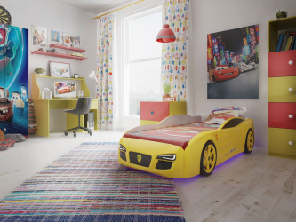 Como adicionar passas ao berçário: uma cama na forma de um carro para meninos e meninas (mais de 85 fotos). Características de uso no interior