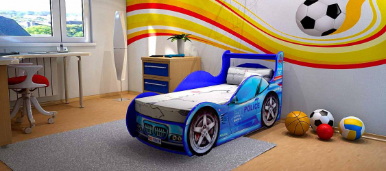 Como adicionar passas ao berçário: uma cama na forma de um carro para meninos e meninas (mais de 85 fotos). Características de uso no interior