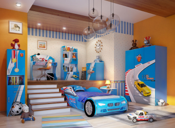 Como adicionar passas ao berçário: uma cama na forma de um carro para meninos e meninas (mais de 85 fotos). Características de uso no interior