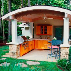 Como equipar a cozinha de verão no país? 220+ (Fotos) Projetos de design 