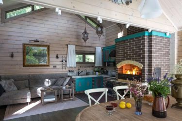 Como equipar a cozinha de verão no país? 220+ (Fotos) Projetos de design 