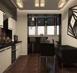 Cozinha combinada com loggia: maneiras reais de usar o local com sabedoria. Design de interiores não chato (mais de 120 fotos)
