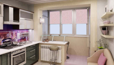 Cozinha combinada com loggia: maneiras reais de usar o local com sabedoria. Design de interiores não chato (mais de 120 fotos)