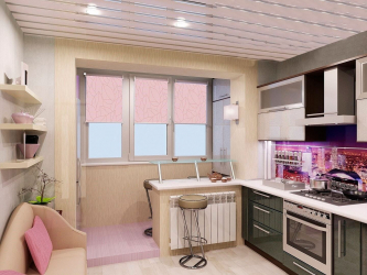 Cozinha combinada com loggia: maneiras reais de usar o local com sabedoria. Design de interiores não chato (mais de 120 fotos)