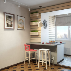 Cozinha combinada com loggia: maneiras reais de usar o local com sabedoria. Design de interiores não chato (mais de 120 fotos)