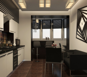 Cozinha combinada com loggia: maneiras reais de usar o local com sabedoria. Design de interiores não chato (mais de 120 fotos)