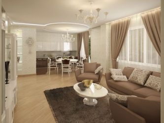 Interior da cozinha combinado com a sala de estar (mais de 180 fotos): truques de design e segredos de posicionamento