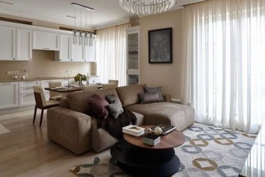 Interior da cozinha combinado com a sala de estar (mais de 180 fotos): truques de design e segredos de posicionamento