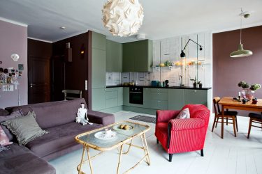 Interior da cozinha combinado com a sala de estar (mais de 180 fotos): truques de design e segredos de posicionamento