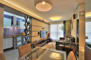 Interior da cozinha combinado com a sala de estar (mais de 180 fotos): truques de design e segredos de posicionamento