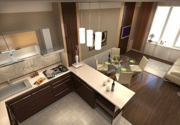 Interior da cozinha combinado com a sala de estar (mais de 180 fotos): truques de design e segredos de posicionamento