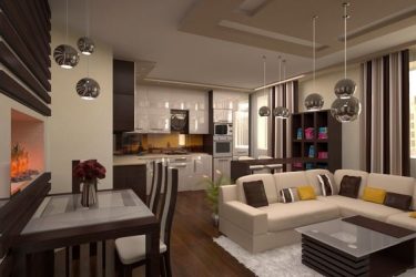 Interior da cozinha combinado com a sala de estar (mais de 180 fotos): truques de design e segredos de posicionamento