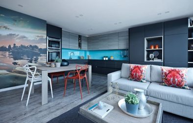 Interior da cozinha combinado com a sala de estar (mais de 180 fotos): truques de design e segredos de posicionamento