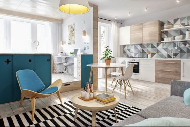 Interior da cozinha combinado com a sala de estar (mais de 180 fotos): truques de design e segredos de posicionamento