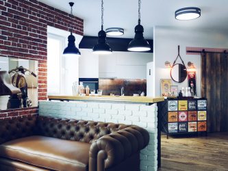 Interior da cozinha combinado com a sala de estar (mais de 180 fotos): truques de design e segredos de posicionamento