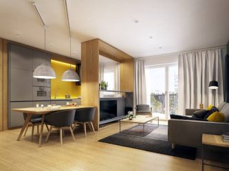 Interior da cozinha combinado com a sala de estar (mais de 180 fotos): truques de design e segredos de posicionamento