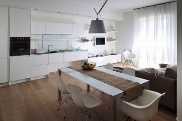 Interior da cozinha combinado com a sala de estar (mais de 180 fotos): truques de design e segredos de posicionamento