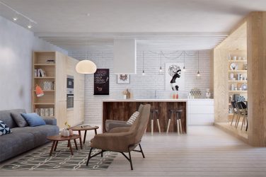 Interior da cozinha combinado com a sala de estar (mais de 180 fotos): truques de design e segredos de posicionamento