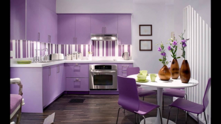 อาหารสีม่วง: วิญญาณที่น่าสนใจหรือรัศมีแห่งความสงบสุข? 170+ (Photos) สำหรับการออกแบบตกแต่งภายในไร้ที่ติ