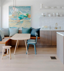 O conforto começa com uma kitchenette: mais de 140 Ideias Fotográficas para a cozinha (pequena, esquina, com um local para dormir)