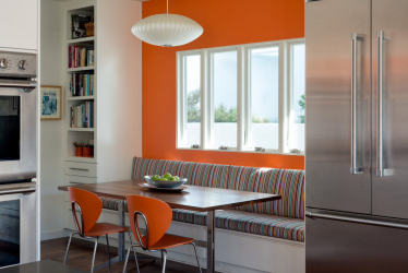 O conforto começa com uma kitchenette: mais de 140 Ideias Fotográficas para a cozinha (pequena, esquina, com um local para dormir)