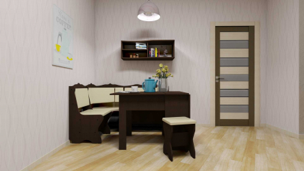 O conforto começa com uma kitchenette: mais de 140 Ideias Fotográficas para a cozinha (pequena, esquina, com um local para dormir)