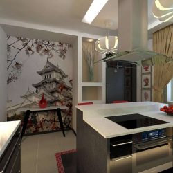 Design do apartamento no estilo japonês: Acalme sua casa. 220+ (Fotos) Interiores em quartos diferentes (cozinha, sala de estar, banheiro)