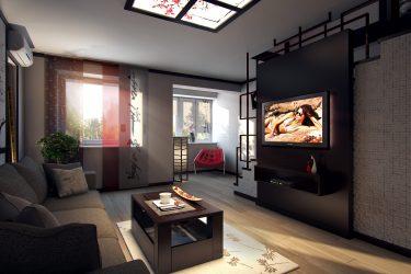 Design do apartamento no estilo japonês: Acalme sua casa. 220+ (Fotos) Interiores em quartos diferentes (cozinha, sala de estar, banheiro)