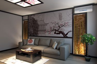Design do apartamento no estilo japonês: Acalme sua casa. 220+ (Fotos) Interiores em quartos diferentes (cozinha, sala de estar, banheiro)