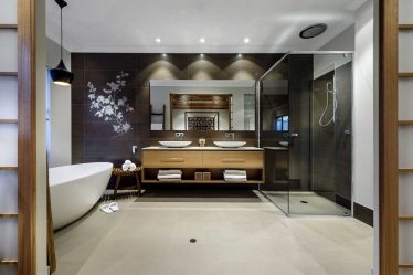 Design do apartamento no estilo japonês: Acalme sua casa. 220+ (Fotos) Interiores em quartos diferentes (cozinha, sala de estar, banheiro)