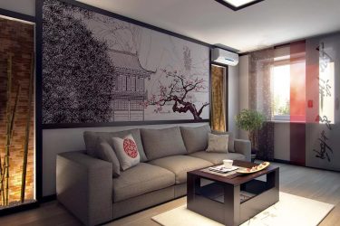 Design do apartamento no estilo japonês: Acalme sua casa. 220+ (Fotos) Interiores em quartos diferentes (cozinha, sala de estar, banheiro)