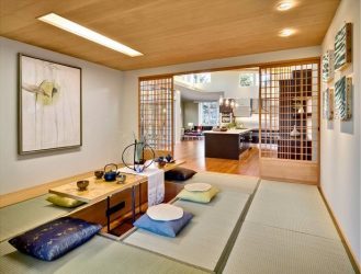 Design do apartamento no estilo japonês: Acalme sua casa. 220+ (Fotos) Interiores em quartos diferentes (cozinha, sala de estar, banheiro)