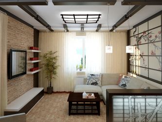 Design do apartamento no estilo japonês: Acalme sua casa. 220+ (Fotos) Interiores em quartos diferentes (cozinha, sala de estar, banheiro)