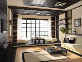Design do apartamento no estilo japonês: Acalme sua casa. 220+ (Fotos) Interiores em quartos diferentes (cozinha, sala de estar, banheiro)