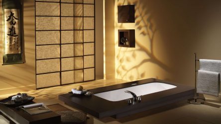 Design do apartamento no estilo japonês: Acalme sua casa. 220+ (Fotos) Interiores em quartos diferentes (cozinha, sala de estar, banheiro)