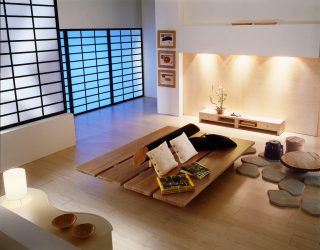 Design do apartamento no estilo japonês: Acalme sua casa. 220+ (Fotos) Interiores em quartos diferentes (cozinha, sala de estar, banheiro)