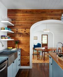 Laminate στο εσωτερικό στον τοίχο (100 + Design Photos): Κάνουμε μια μοντέρνα προφορά στο εσωτερικό!