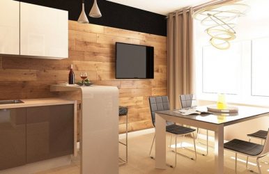 Laminate στο εσωτερικό στον τοίχο (100 + Design Photos): Κάνουμε μια μοντέρνα προφορά στο εσωτερικό!