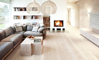 Laminate στο εσωτερικό στον τοίχο (100 + Design Photos): Κάνουμε μια μοντέρνα προφορά στο εσωτερικό!