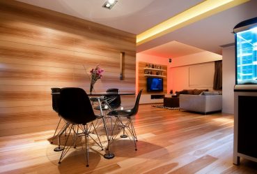 Laminate στο εσωτερικό στον τοίχο (100 + Design Photos): Κάνουμε μια μοντέρνα προφορά στο εσωτερικό!