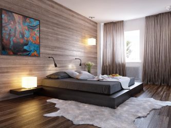 Laminate στο εσωτερικό στον τοίχο (100 + Design Photos): Κάνουμε μια μοντέρνα προφορά στο εσωτερικό!