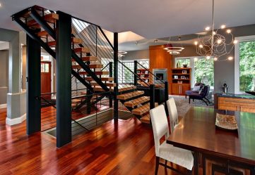 290+ Fotos de belas Opções de escadas para o segundo andar em uma casa particular (madeira, metal, concreto)